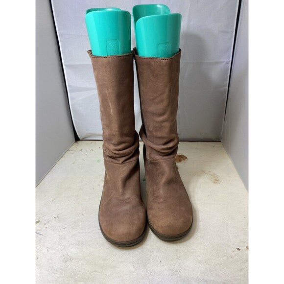 KEEN WOMENS WEDGE BOOTS SZ 7.5 Slip On LIGHT BROWN - Picture 8 of 13